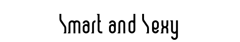 Smart and Sexy font preview