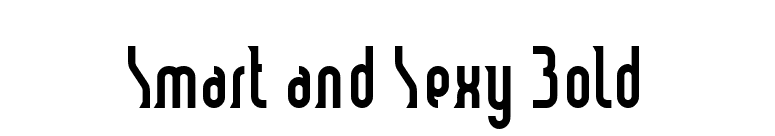 Smart and Sexy Bold font preview