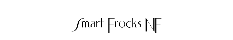 Smart Frocks NF font preview