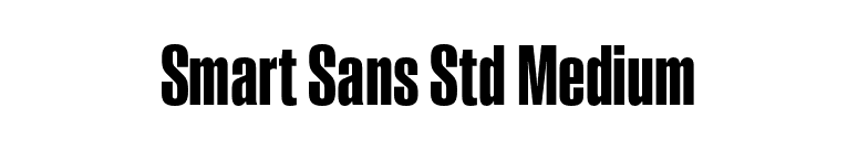 Smart Sans Std Medium font preview