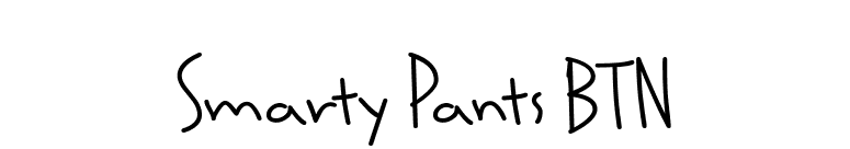 Smarty Pants BTN font preview