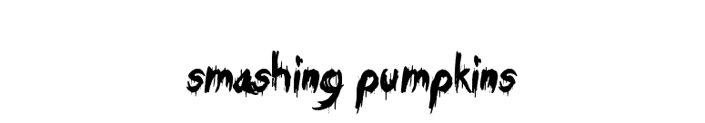 Smashing Pumpkins font preview