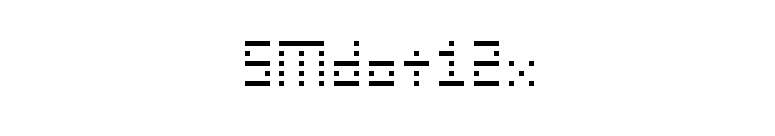 SMdot12x font preview