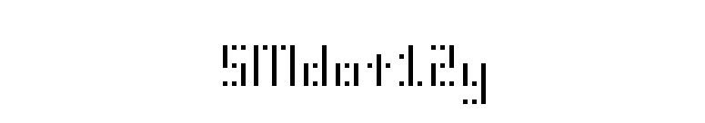 SMdot12y font preview