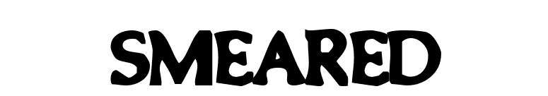 Smeared font preview
