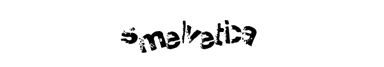 Smelvetica font preview
