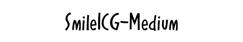 SmileICG-Medium font preview