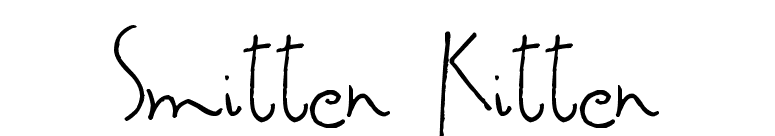 Smitten Kitten font preview