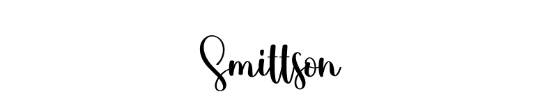 Smittson font preview
