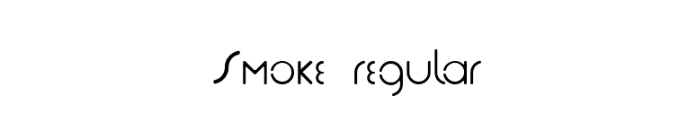 Smoke regular font preview