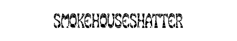 SmokeHouseShatter font preview