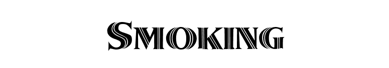 Smoking font preview