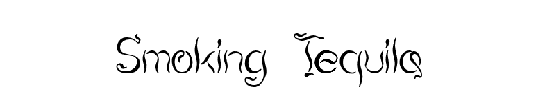 Smoking Tequila font preview