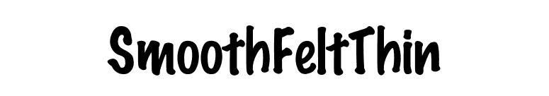 SmoothFeltThin font preview