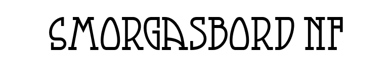 Smorgasbord NF font preview