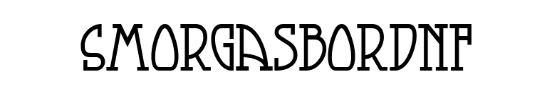 SmorgasbordNF font preview