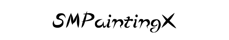 SMPaintingX font preview