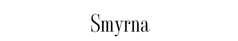 Smyrna font preview
