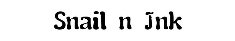 Snail n Ink font preview