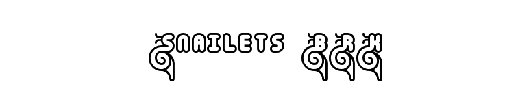 Snailets BRK font preview