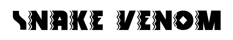 Snake Venom font preview