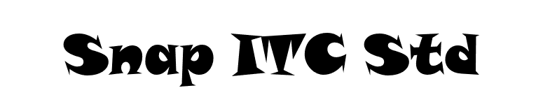 Snap ITC Std font preview