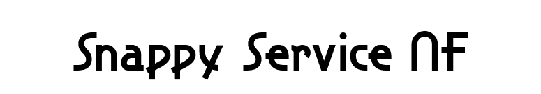 Snappy Service NF font preview