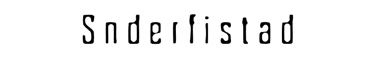 Snderfistad font preview