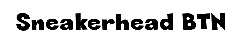 Sneakerhead BTN font preview
