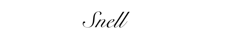 Snell font preview