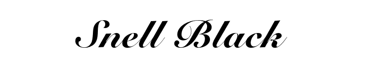 Snell Black font preview