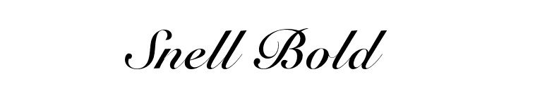 Snell Bold font preview