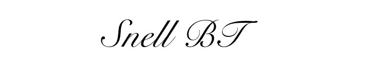 Snell BT font preview