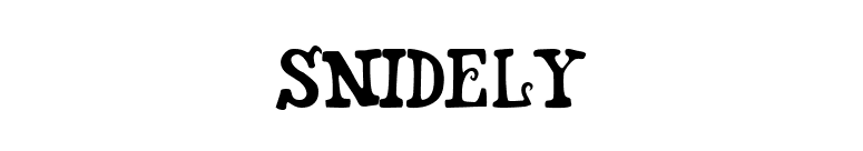 Snidely font preview