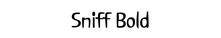 Sniff Bold font preview