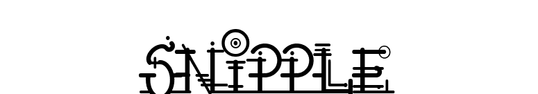 Snipple font preview