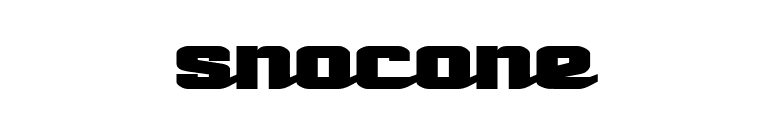 SnoCone font preview