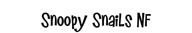 Snoopy Snails NF font preview
