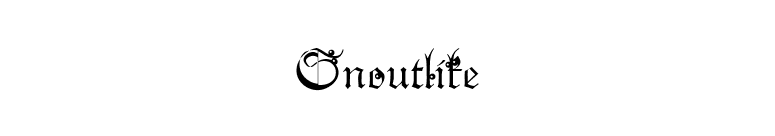 Snoutlike font preview