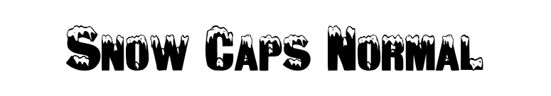 Snow Caps Normal font preview