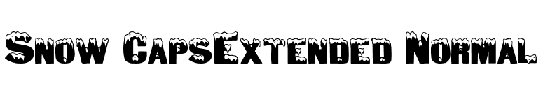 Snow CapsExtended Normal font preview