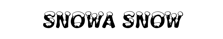 Snowa Snow font preview