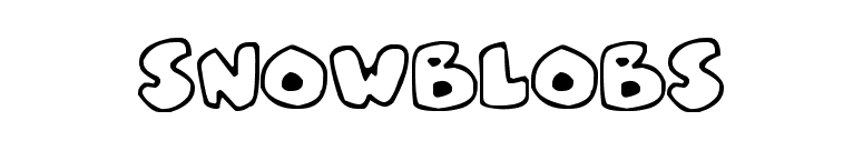 Snowblobs
 font preview