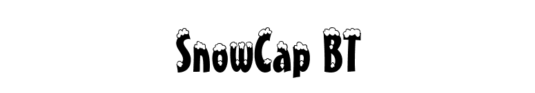 SnowCap BT font preview