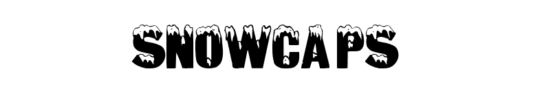SnowCaps font preview