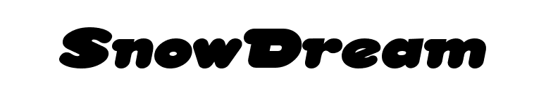 SnowDream font preview