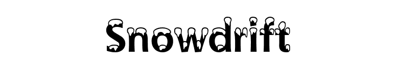 Snowdrift font preview
