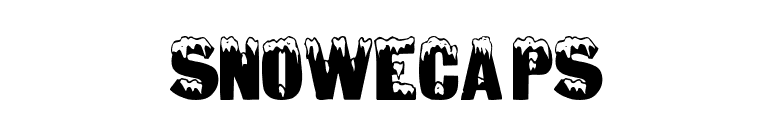 Snowecaps font preview