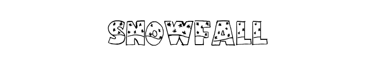 Snowfall font preview