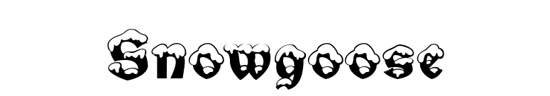Snowgoose font preview